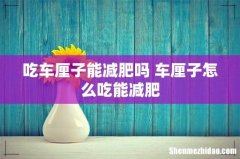 吃车厘子能减肥吗 车厘子怎么吃能减肥