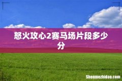 怒火攻心2赛马场片段多少分