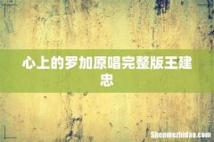 心上的罗加原唱完整版王建忠
