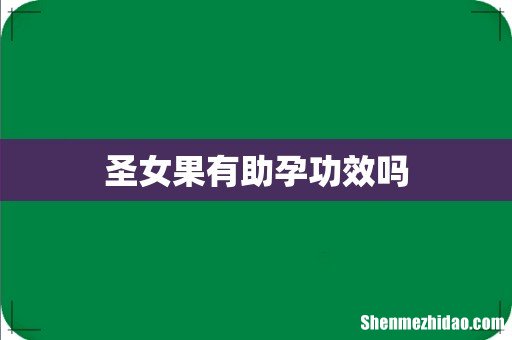 圣女果有助孕功效吗