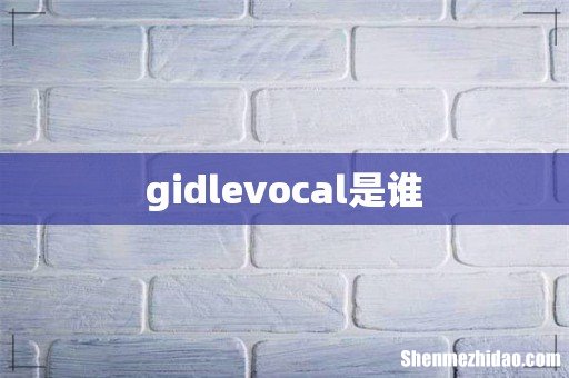 gidlevocal是谁