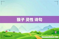 猴子 灵性 诗句