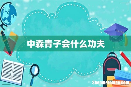 中森青子会什么功夫