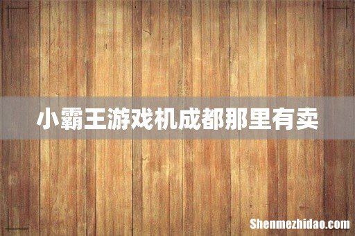 小霸王游戏机成都那里有卖