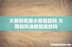 大蒜和花露水能驱蚊吗 大蒜和风油精能驱蚊吗