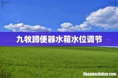 九牧蹲便器水箱水位调节