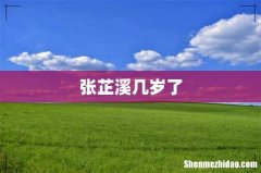 张芷溪几岁了