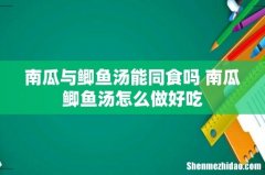 南瓜与鲫鱼汤能同食吗 南瓜鲫鱼汤怎么做好吃