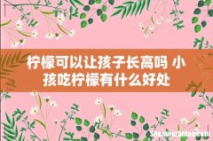 柠檬可以让孩子长高吗 小孩吃柠檬有什么好处