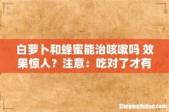 白萝卜和蜂蜜能治咳嗽吗 效果惊人？注意：吃对了才有效！