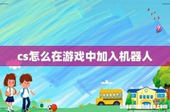 cs怎么在游戏中加入机器人