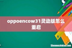 oppoencow31灵动版怎么重启