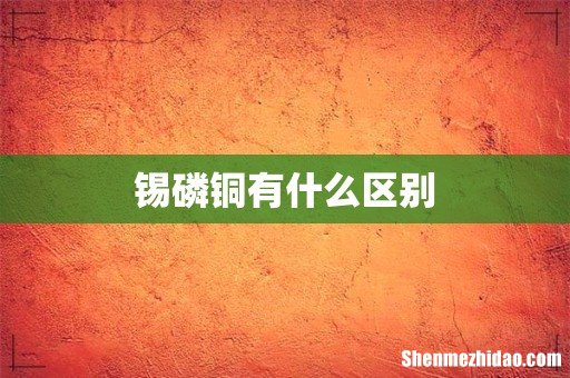 锡磷铜有什么区别