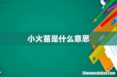 小火苗是什么意思
