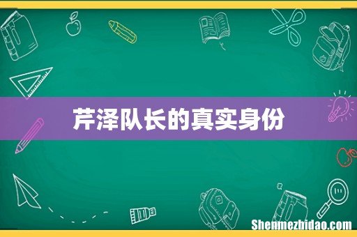 芹泽队长的真实身份