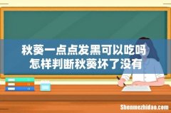 秋葵一点点发黑可以吃吗 怎样判断秋葵坏了没有