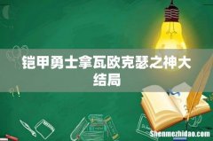 铠甲勇士拿瓦欧克瑟之神大结局