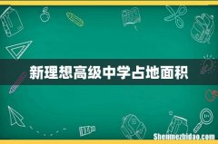 新理想高级中学占地面积