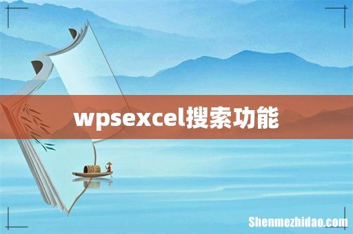 wpsexcel搜索功能