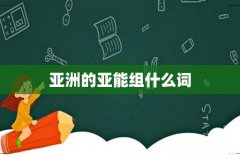 亚洲的亚能组什么词