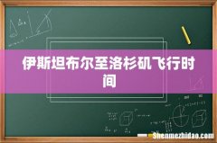 伊斯坦布尔至洛杉矶飞行时间