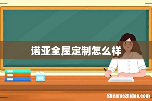 诺亚全屋定制怎么样