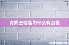 青妮王榴莲为什么有点苦