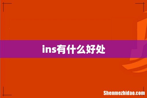 ins有什么好处