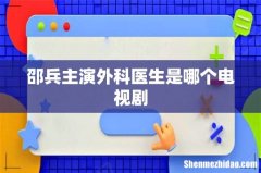 邵兵主演外科医生是哪个电视剧