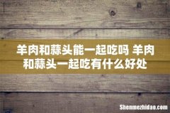 羊肉和蒜头能一起吃吗 羊肉和蒜头一起吃有什么好处