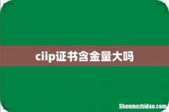 ciip证书含金量大吗