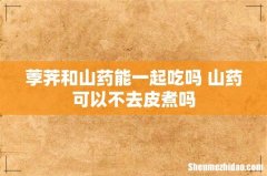 荸荠和山药能一起吃吗 山药可以不去皮煮吗