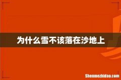 为什么雪不该落在沙地上