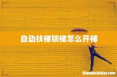 自动扶梯锁梯怎么开梯