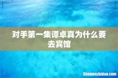 对手第一集谭卓真为什么要去宾馆