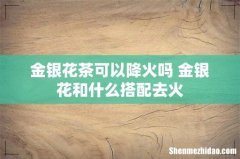 金银花茶可以降火吗 金银花和什么搭配去火