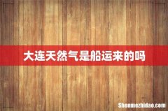 大连天然气是船运来的吗