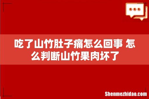 吃了山竹肚子痛怎么回事 怎么判断山竹果肉坏了