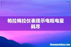 帕拉梅拉仪表提示电瓶电量耗尽