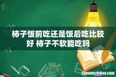 柿子饭前吃还是饭后吃比较好 柿子不软能吃吗