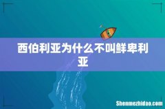 西伯利亚为什么不叫鲜卑利亚