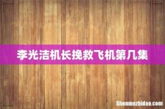 李光洁机长挽救飞机第几集