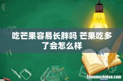 吃芒果容易长胖吗 芒果吃多了会怎么样