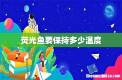 荧光鱼要保持多少温度
