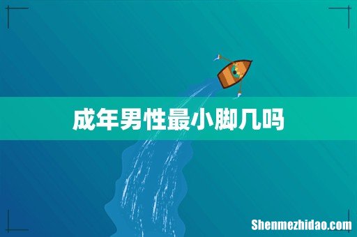 成年男性最小脚几吗