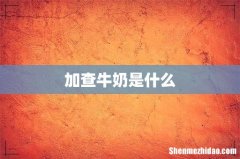加查牛奶是什么