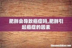 肥胖会导致癌症吗,肥胖引起癌症的因素