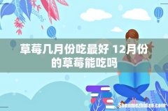 草莓几月份吃最好 12月份的草莓能吃吗