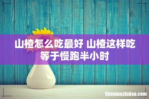 山楂怎么吃最好 山楂这样吃等于慢跑半小时