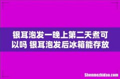 银耳泡发一晚上第二天煮可以吗 银耳泡发后冰箱能存放多久